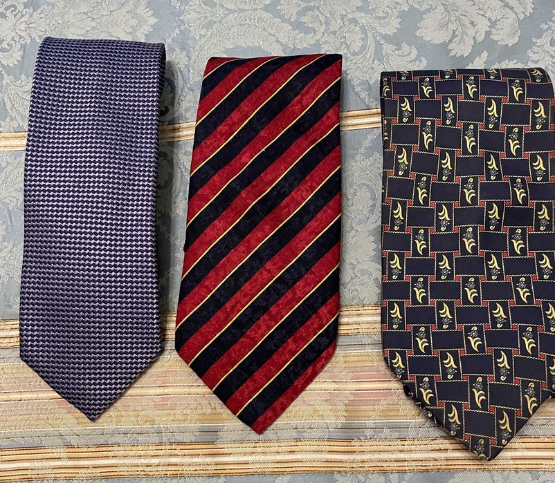3 Gravatas 100% seda marcas Neck Dress, Carlo Colombo e Stefano Balli