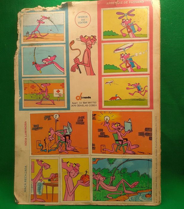 Livro - REF ESC - Coleção de Cromos - A Pantera cor ..(ler descrição)