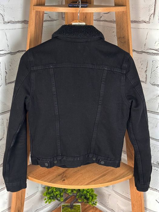 Жіноча шерпа Levis утеплена джинсовка чорна левайс S