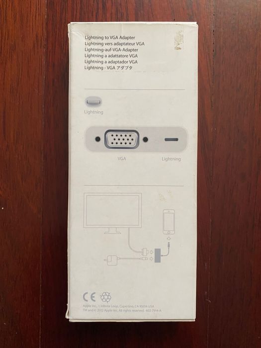 Apple Adaptador Lightning to VGA - MD825ZM/A
