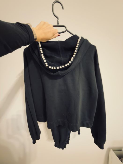 Dres elegancki By O La La glam rozmiar S czarny z perełkami