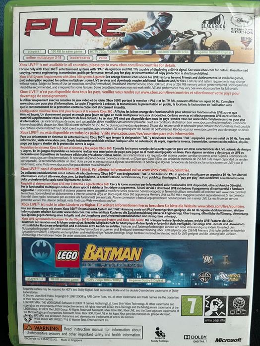 Gra Xbox 360 Pure& Batman