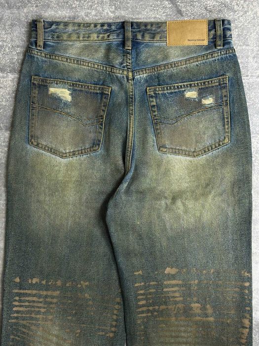 Джинси сині baggy faded jeans archive opium distressed джинсы S M L