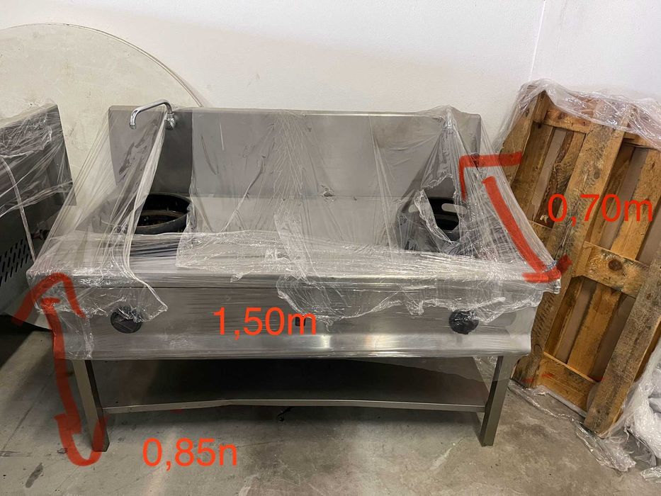 Fogão Wok á Gás / Chinese com 2 bocas