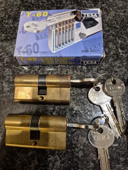 Conjunto de Canhões para fechaduras com chave