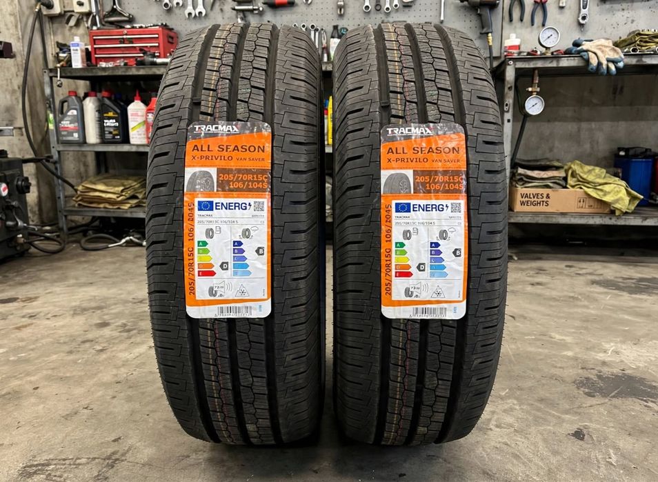 2x opony dostawcze bus 205/70R15 C całoroczne