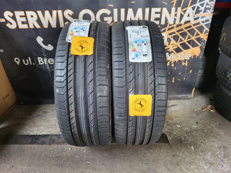 Opony letnie 235/55/18 Continental Nowe 20rok