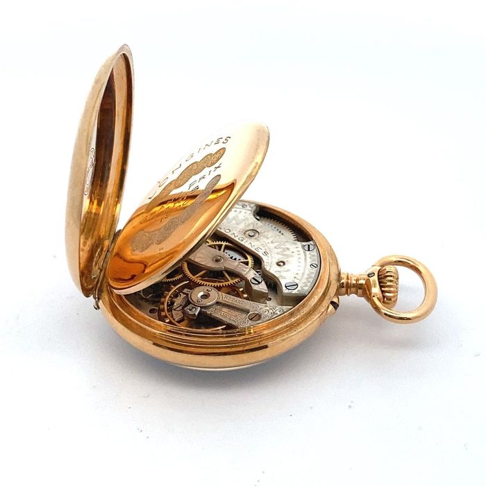 Чоловічий кишеньковий годинник Longines, вживаний, 18-каратне жовте зо