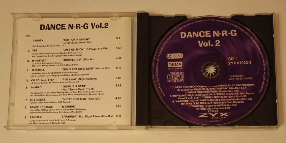 3 płyty CD 2 x Dance N-R-G i DJ Hits 57