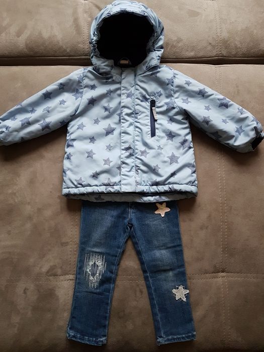 Куртка H&M , свитшот H&M, штаны H&M 1.5-2. Джинсы Mamino 2