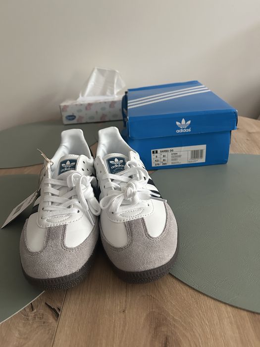 Adidas Samba OG B75806 białe czarne 42 2/3 nowe z pudełkiem