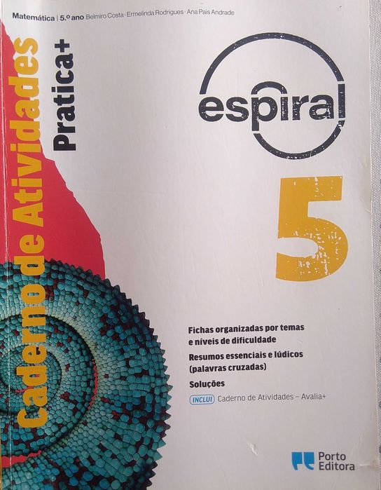 Manual + Caderno Atividades - Matemática Espiral 5