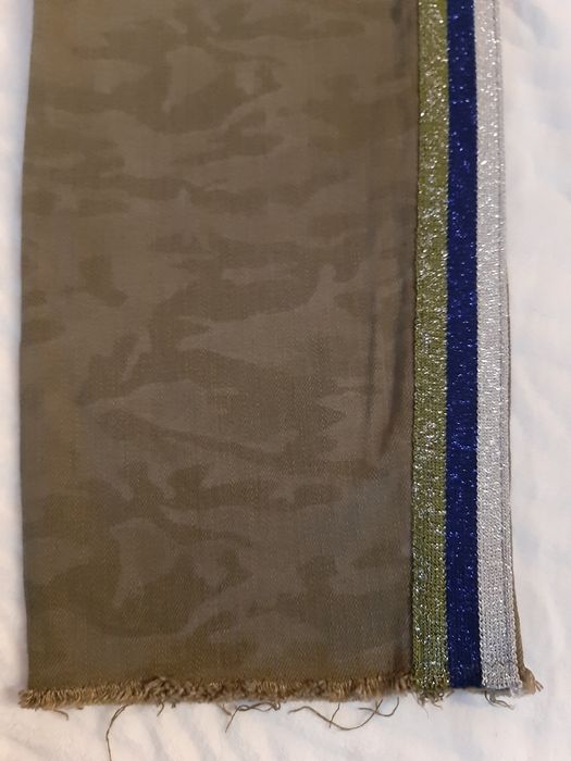 MAC jeans dżinsy moro oliwka khaki lampas w 34 42