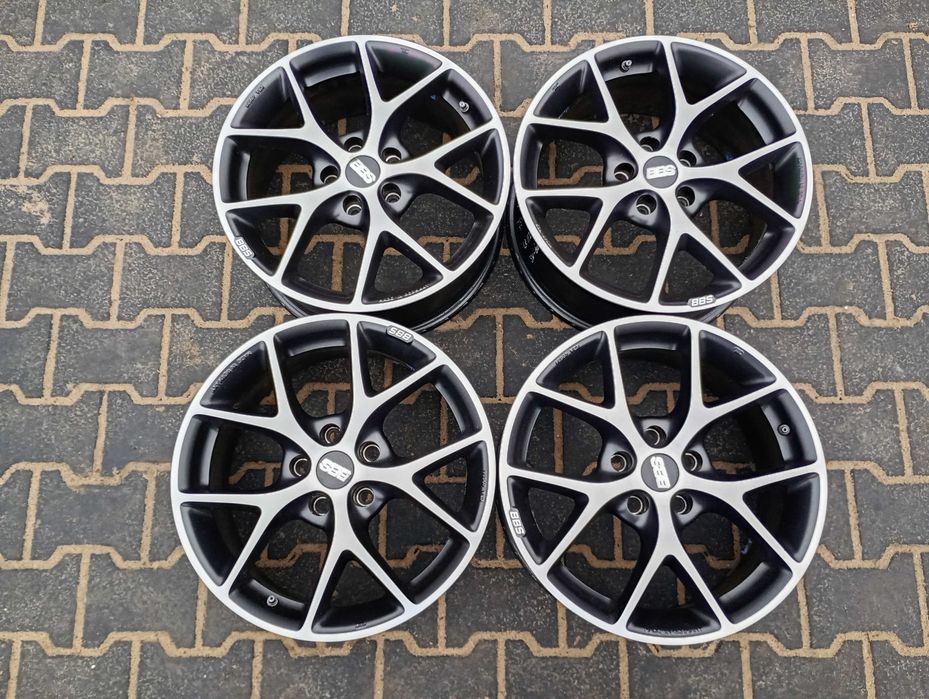 BBS SR Graphite 7,5Jx17H2 5x112 ET35  SR004 + czujniki  IDEALNY STAN