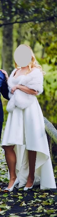 suknia ślubna z kieszeniami r.38/40