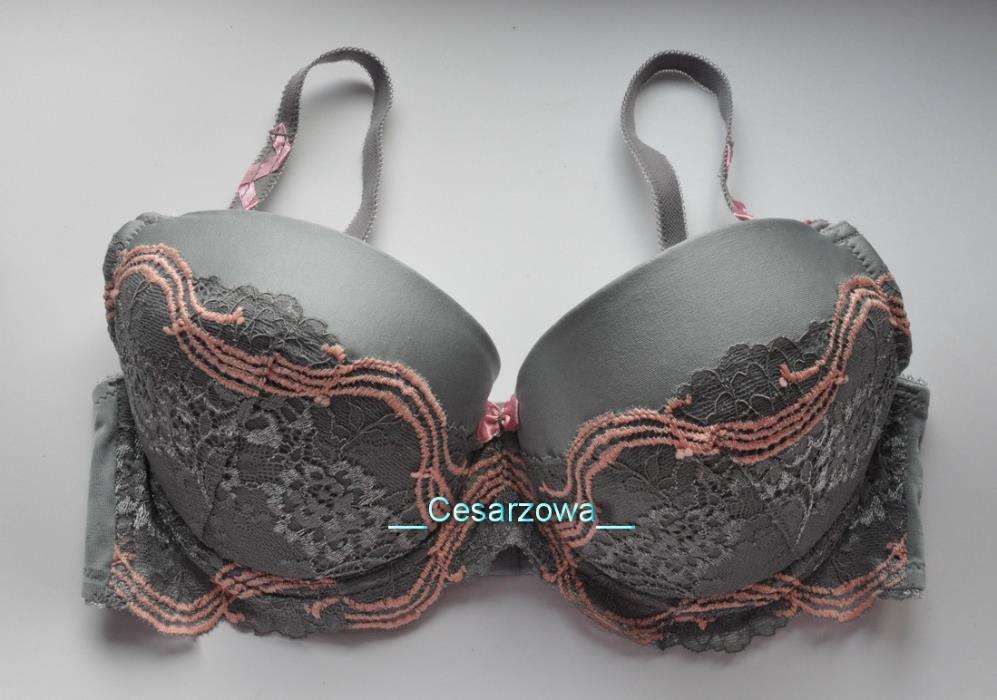 75C RÓŻA model ALEGRA szary Nowy biustonosz