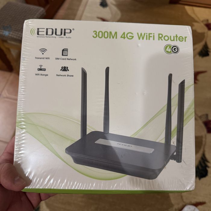 Wi-Fi роутер EDUP WiFi з сім картою 4G LTE Router 300 Мбит/с