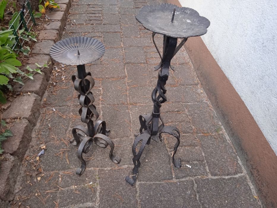 продам вінтажний кований свічник підсвічник