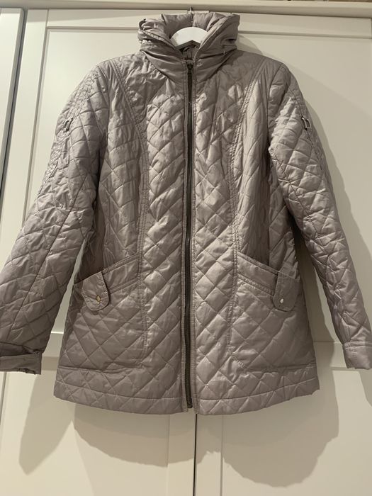 Kurtka pikowana damska kaptur wiatrówka