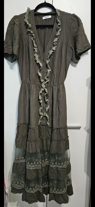 Zielona oliwkowa sukienka Tenax khaki