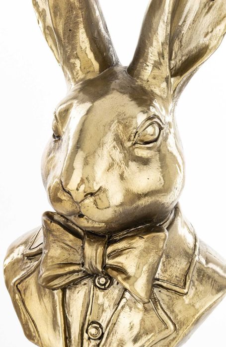 Zając Królik Popiersie złote Piękne! h48cm. 164810