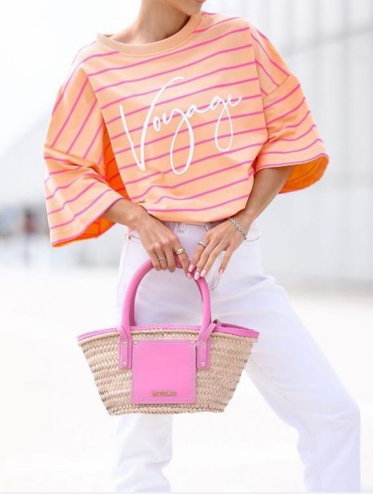 Bluzka oversize w paski Voyage - Nowa, okazja!