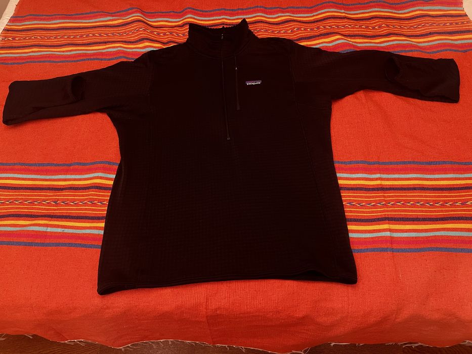 Bluza Patagonia czarna L, 1/4 zip polartec