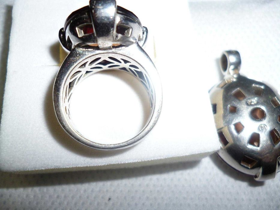 Pendente e anel em prata Georgio Martello