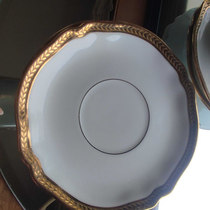 Serviço de chá Limoges dourado