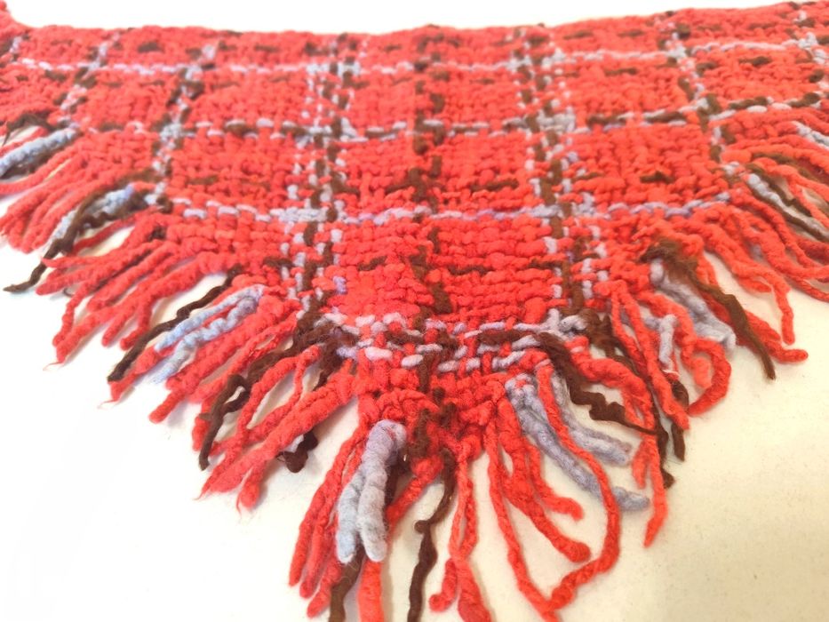 Xaile rústico em Lã para Criança (feito à mão)