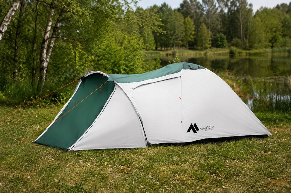 Lekki namiot 4-osobowy na wakacje camping i survival