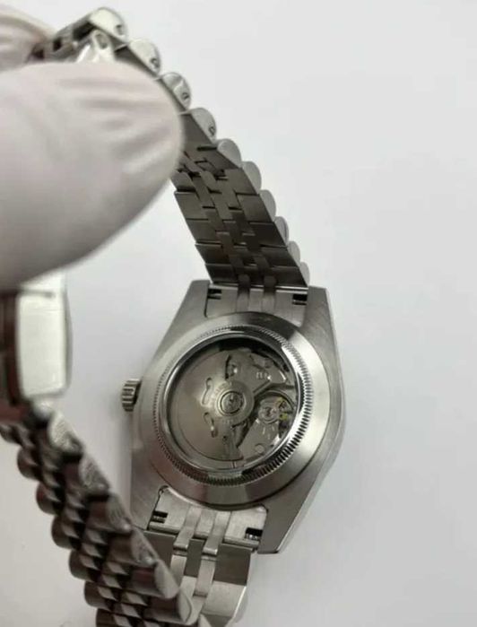 Seiko MOD Datejust SKELETON Niebieski Baby Blue Jubilee Custom NOWY