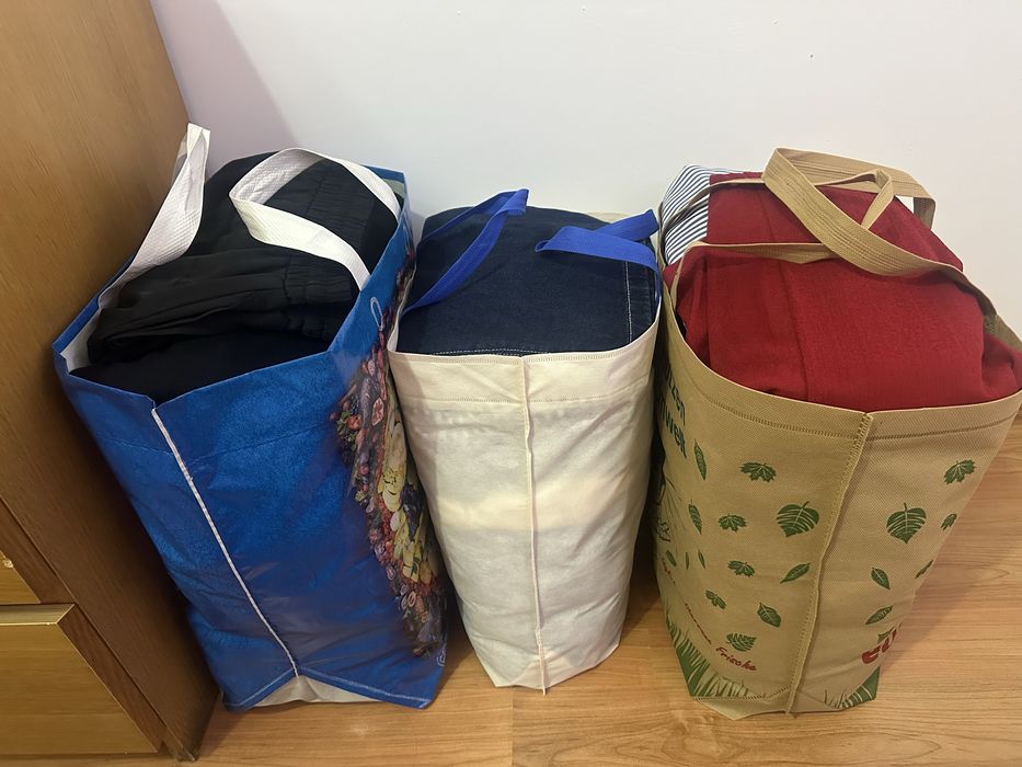 3 duże torby ubrań damskich ubrania damskie