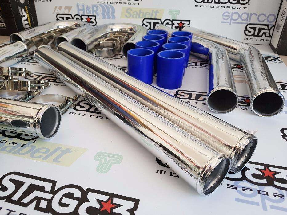 Kit Tubagem Alumínio IC intercooler 57mm 63mm silicone vag s3 bmw e36