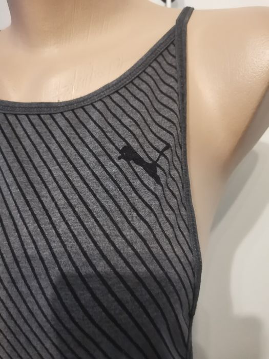 Sportowa koszulka damska na ramiączkach Puma rozm 36, szara