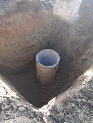 Kopanie studni - czyszczenie