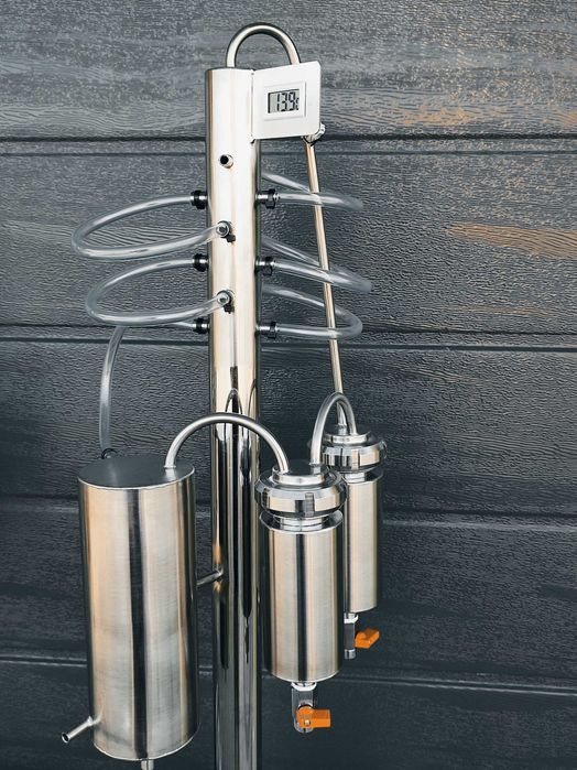 destylator w płaszczu olejowym - wodnym