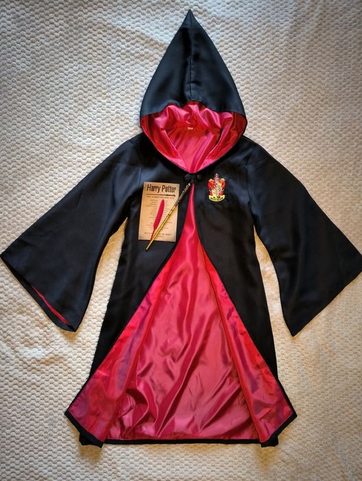 Мантия +палочка. Плащ Гарри Поттер Hogwards Slytherin Harr