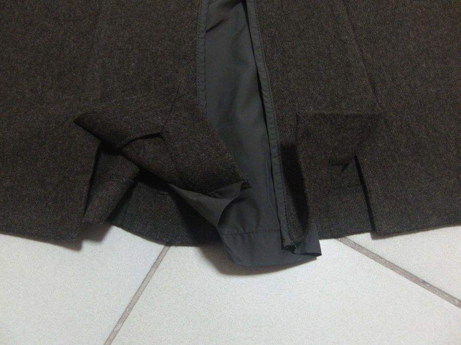 Юбка (спідниця) теплая, зимняя шерстяная (шерсть) хаки (миди)