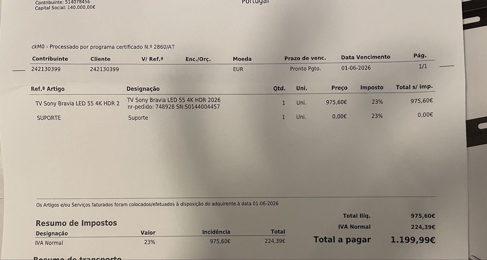 TV Sony Bravia LED 55 4K HDR 2026