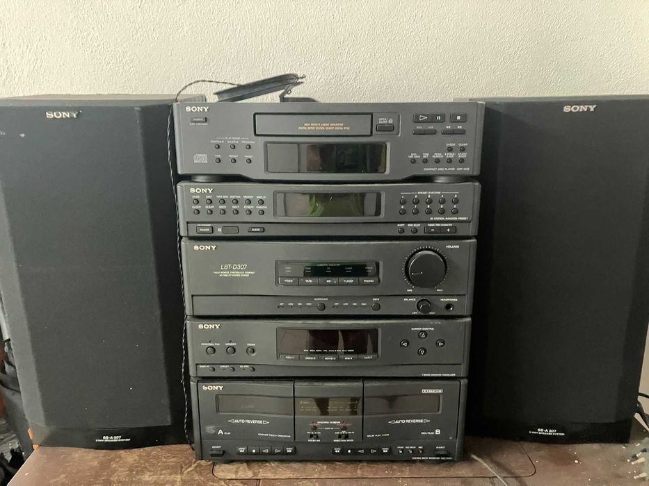 Aparelhagem Sony LBT-D307 com 2 colunas