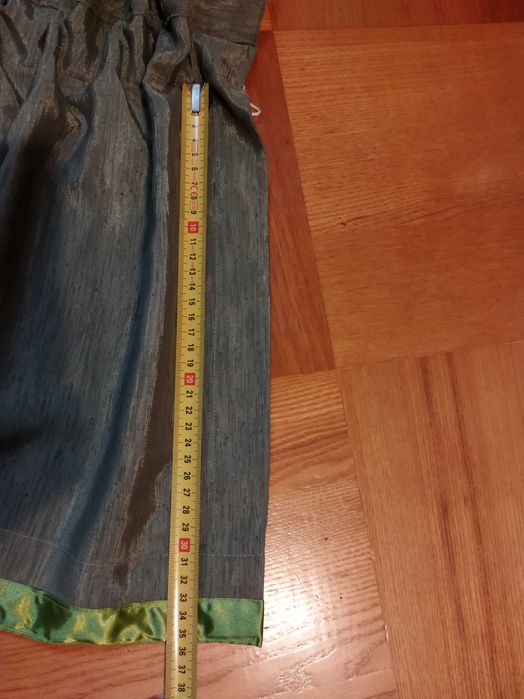 zasłona zasłony z lambrekinem szantung