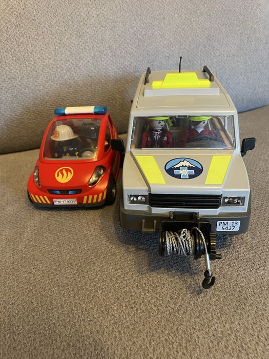 Playmobile samochód patrol górski plus straż pożarna