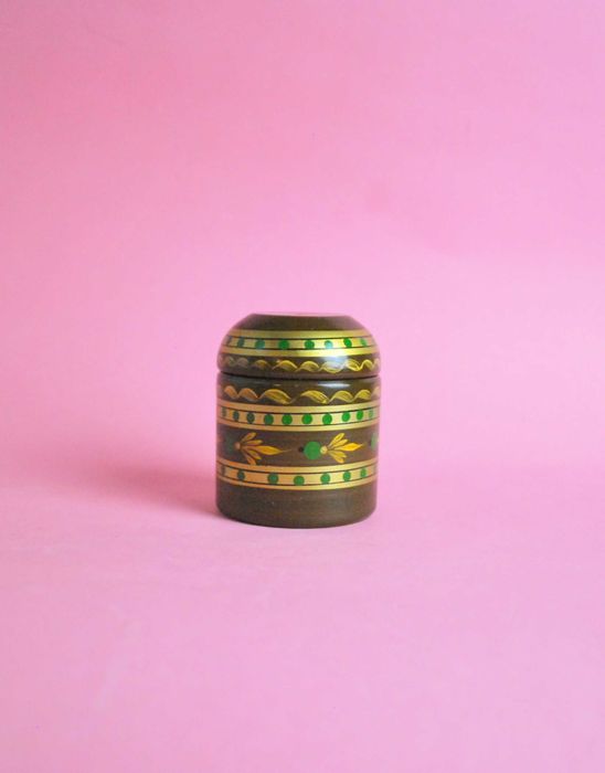 pojemnik szkatułka drewno hand made folk sielskie etno