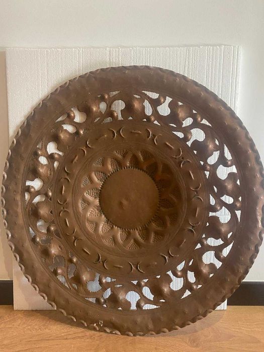 Quadro Cor Bronze Redondo - 66x66cm