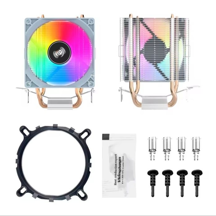 Кулер TEUCER P16 RGB 120мм./ Башня AIGO ICE 200PRO TDP 95 Вт