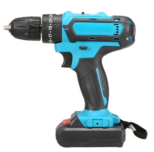 Аккумуляторная дрель-шуруповёрт 2 АКБ в кейсе с набором инструмента .