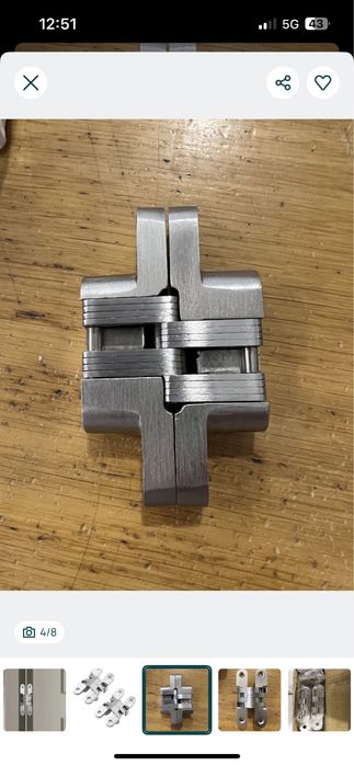 Dobradiças portas invisíveis ocultas ignos - NOVO