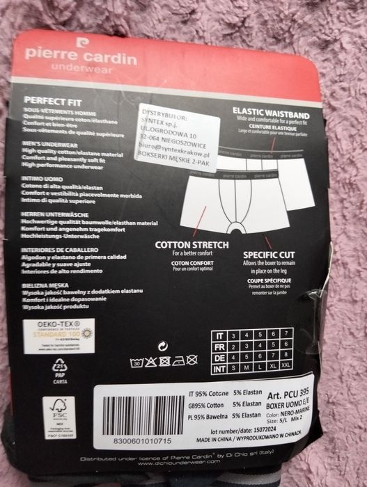 Bokserki Pierre Cardin nowe L