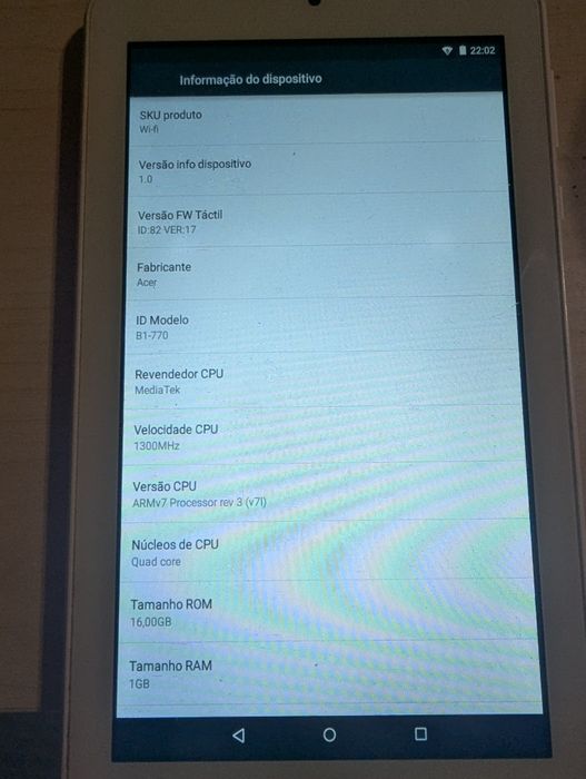 Tablet Acer Iconia 7 B1-770